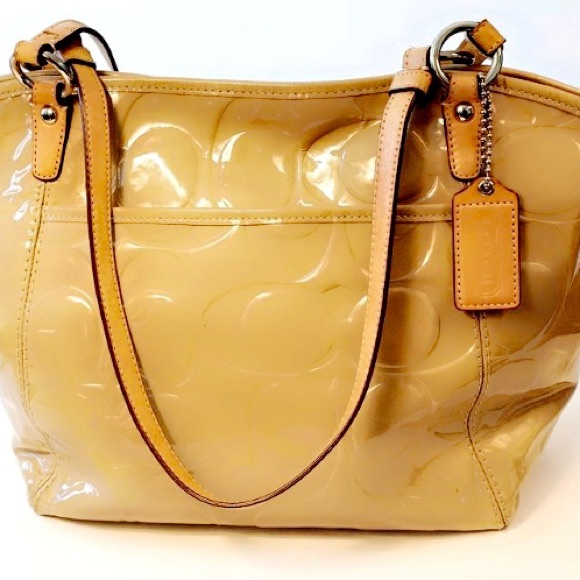 COACH F14663 RETIRED LEAH EMBOSSED TOTE - Picture 5 of 16